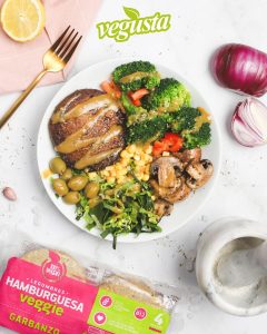 hamburguesa vegana buddha bowl